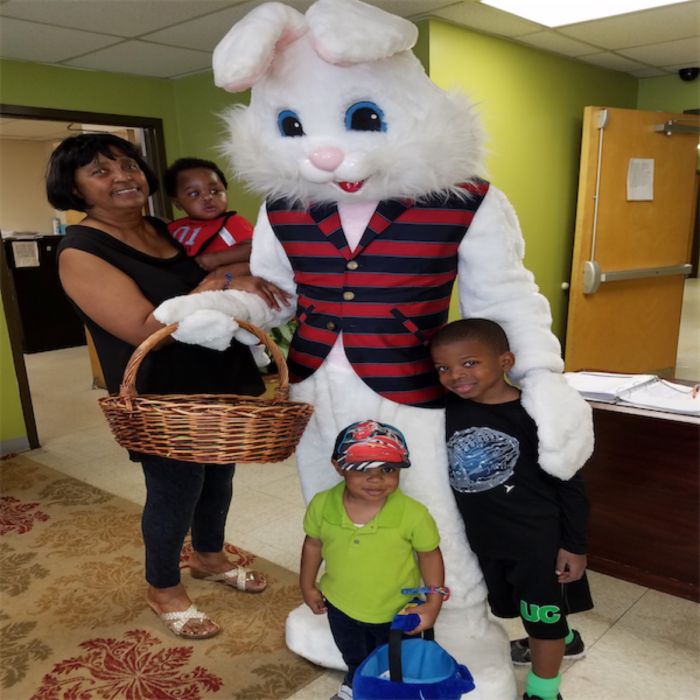 Atlantas Homeless Shelter Solomons Temple Foundation Easter Bunny Pays a Visit